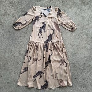 ann taylor maxi silk dress